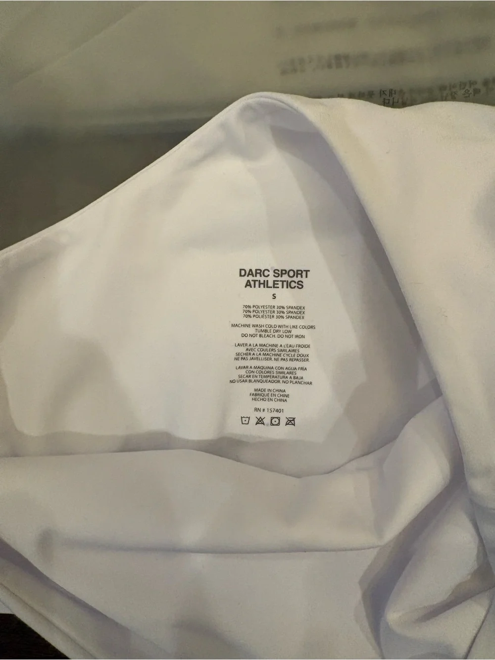 Darc Sport One-Shoulder White Camisole